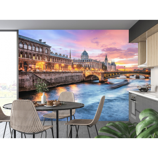 Papel pintado panorámico - París el Sena