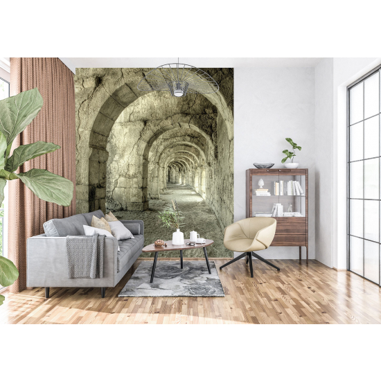 Papel pintado panorámico - Pasillo arcos