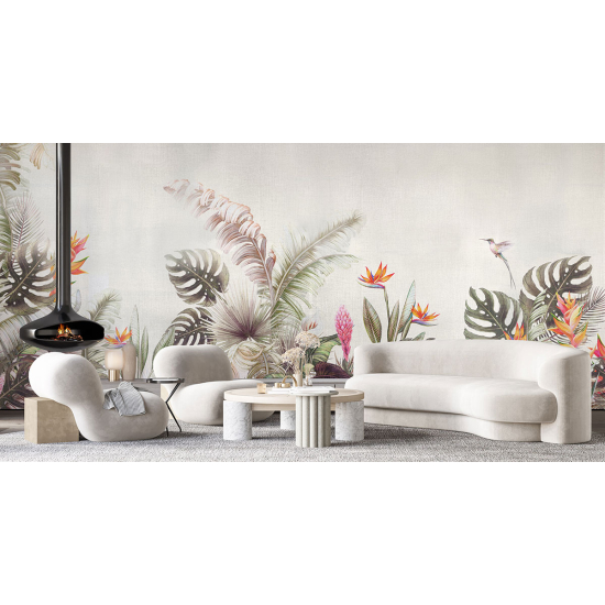 Papel pintado panorámico - Plantas Tropicales