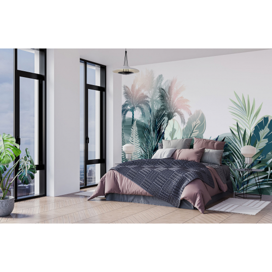 Papel pintado panorámico - Plantas tropicales