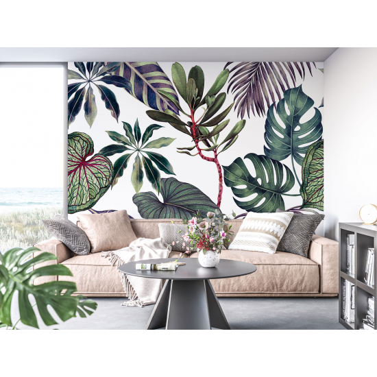 Papel pintado panorámico - Plantas Tropicales