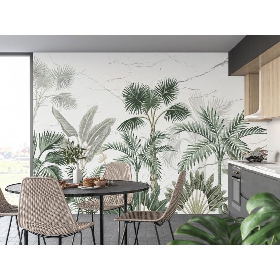 Papel pintado panorámico - Plantas tropicales