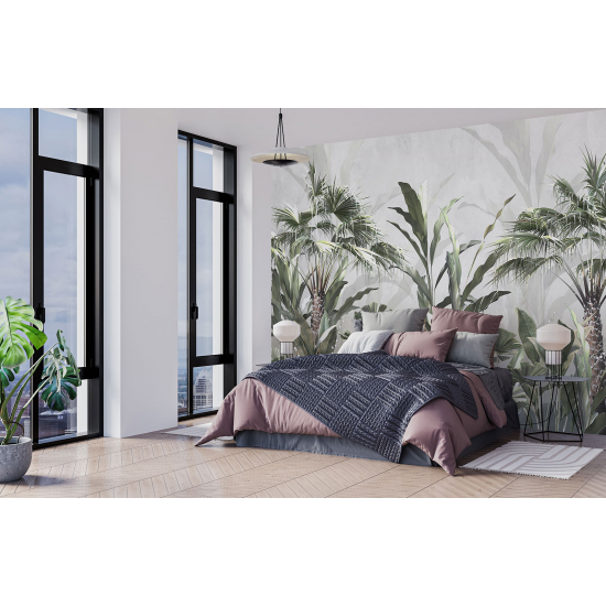 Papel pintado panorámico - Plantas tropicales
