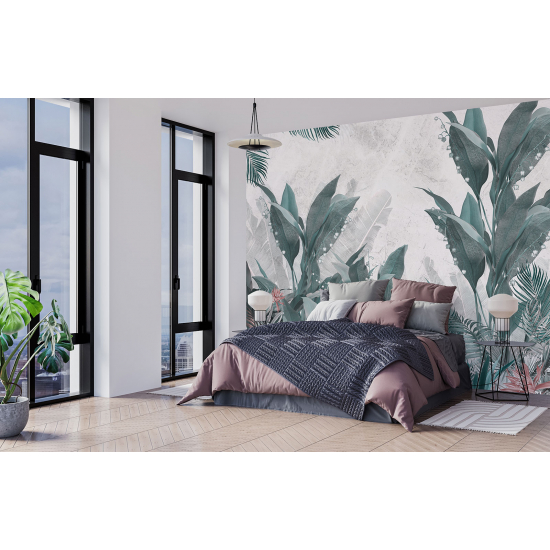Papel pintado panorámico - Plantas tropicales