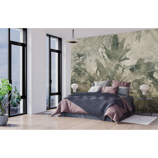 Papel pintado panorámico - Plantas tropicales
