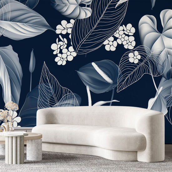 Papel pintado panorámico - Plantas tropicales