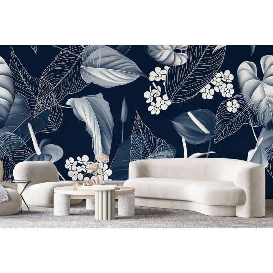 Papel pintado panorámico - Plantas tropicales