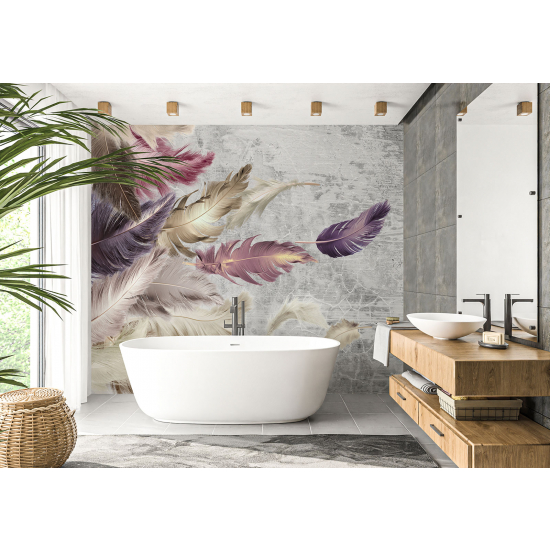 Papel pintado panorámico - Plumas