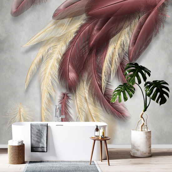 Papel pintado panorámico - Plumas