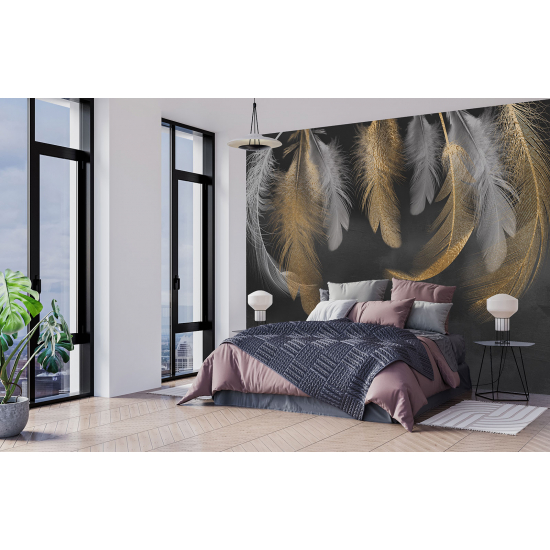 Papel pintado panorámico - Plumas