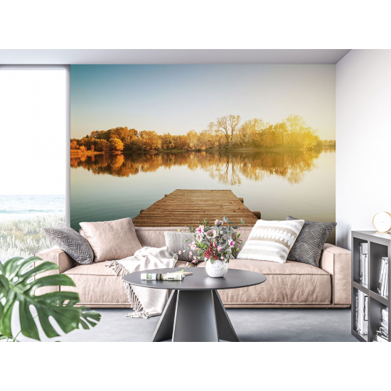 Papel pintado panorámico - Pontón Lago