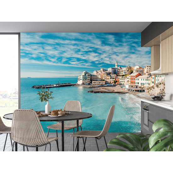 Papel pintado panorámico - Pueblo mediterráneo