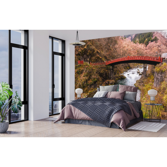 Papel pintado panorámico - Puente Río