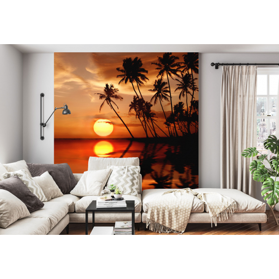 Papel pintado panorámico - Puesta de sol