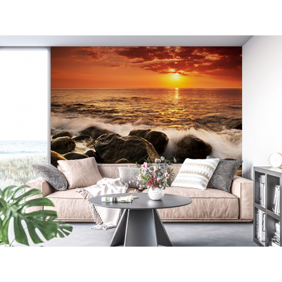 Papel pintado panorámico - Puesta de sol