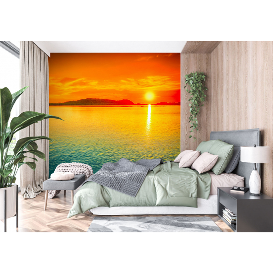 Papel pintado panorámico - Puesta de sol