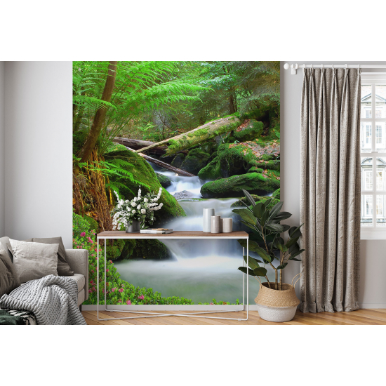 Papel pintado panorámico - Río Bosque