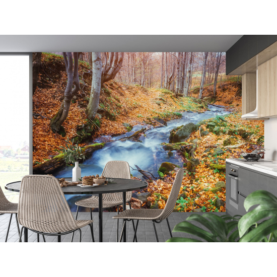 Papel pintado panorámico - Río Bosque