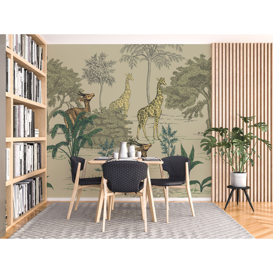 Papel pintado panorámico - Selva tropical