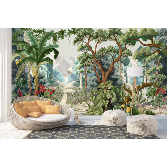Papel pintado panorámico - Selva tropical