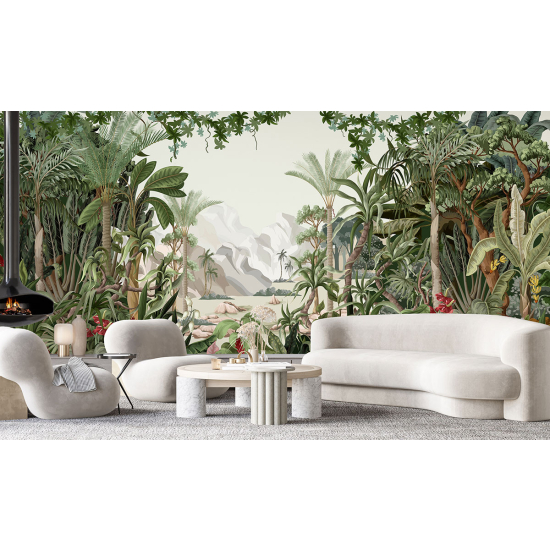 Papel pintado panorámico - Selva tropical