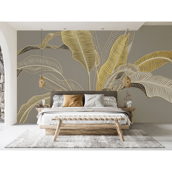 Papel pintado panorámico - Tallos de banano