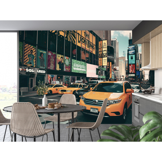 Papel pintado panorámico - Taxi de Nueva York