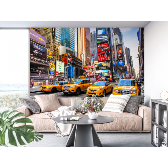 Papel pintado panorámico - Taxis de Nueva York