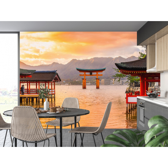 Papel pintado panorámico - Templos Japoneses