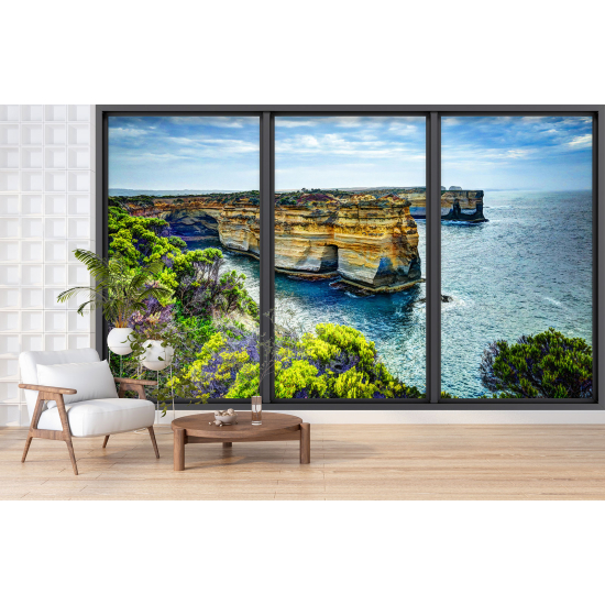 Papel pintado panorámico trampantojo - Acantilados