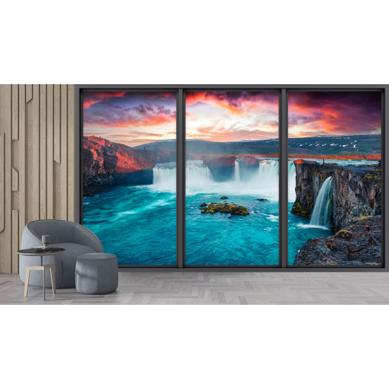 Papel pintado panorámico trampantojo - Acantilados
