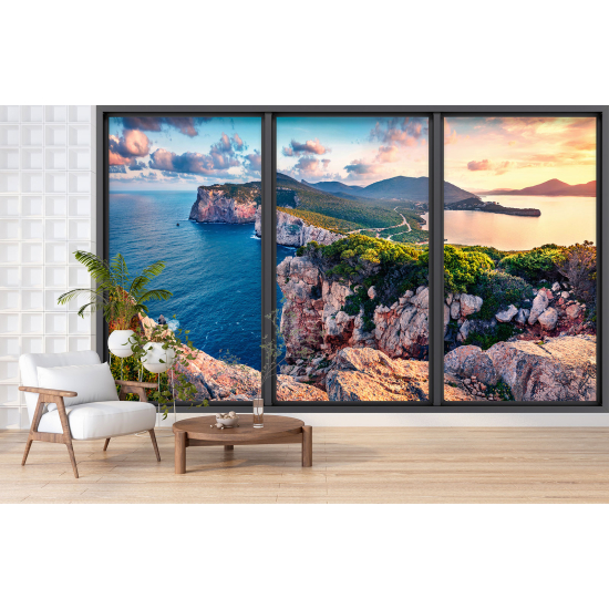 Papel pintado panorámico trampantojo - Acantilados