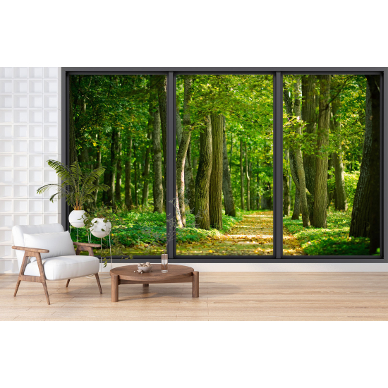 Papel pintado panorámico trampantojo - Bosque