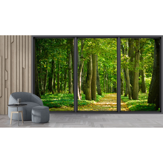 Papel pintado panorámico trampantojo - Bosque