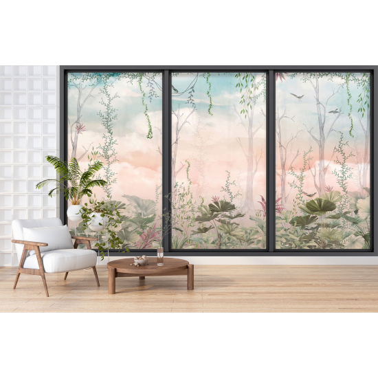 Papel pintado panorámico trampantojo - Bosque