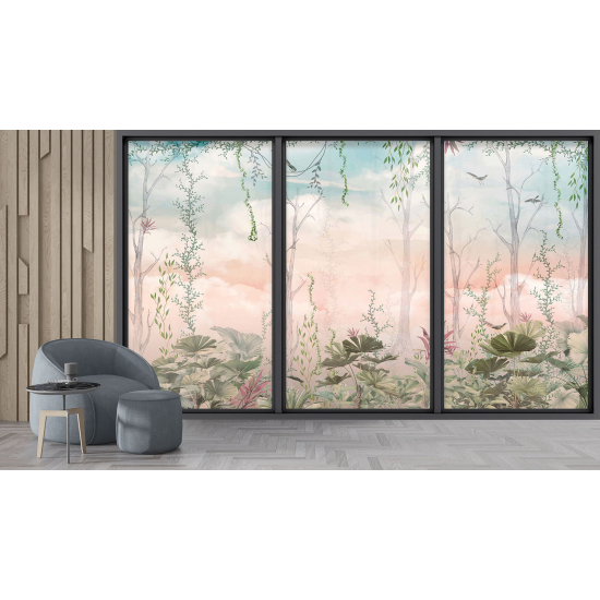 Papel pintado panorámico trampantojo - Bosque