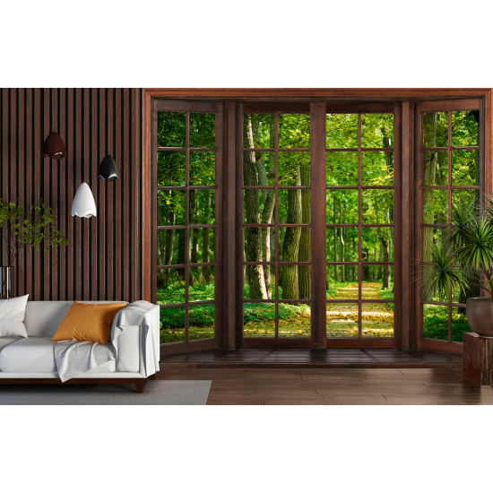 Papel pintado panorámico trampantojo - Bosque