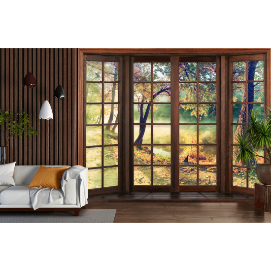 Papel pintado panorámico trampantojo - Bosque