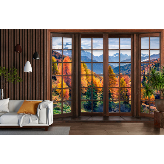 Papel pintado panorámico trampantojo - Bosque