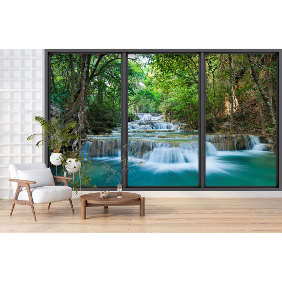 Papel pintado panorámico trampantojo - Cascada