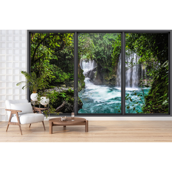 Papel pintado panorámico trampantojo - Cascada