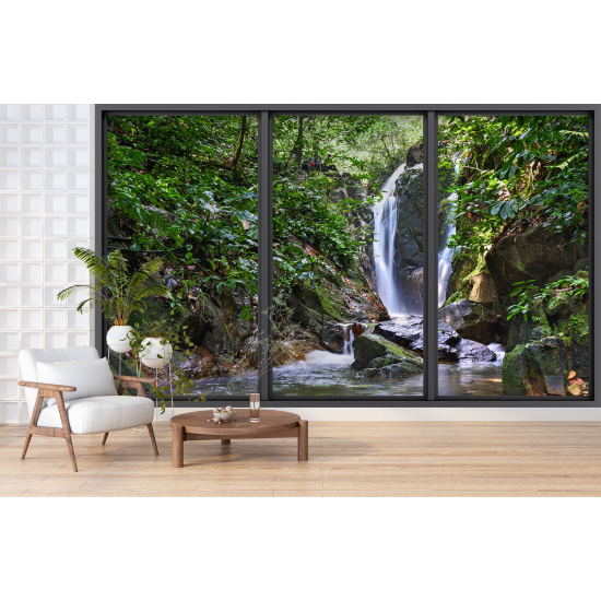 Papel pintado panorámico trampantojo - Cascada