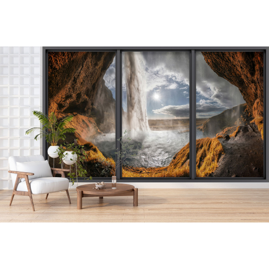 Papel pintado panorámico trampantojo - Cascada