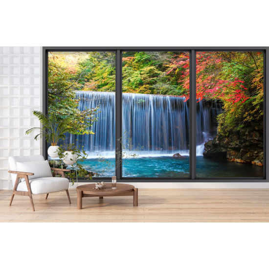 Papel pintado panorámico trampantojo - Cascadas