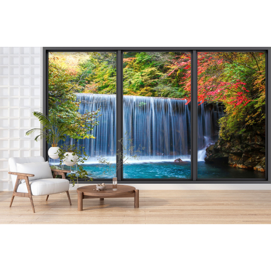 Papel pintado panorámico trampantojo - Cascadas