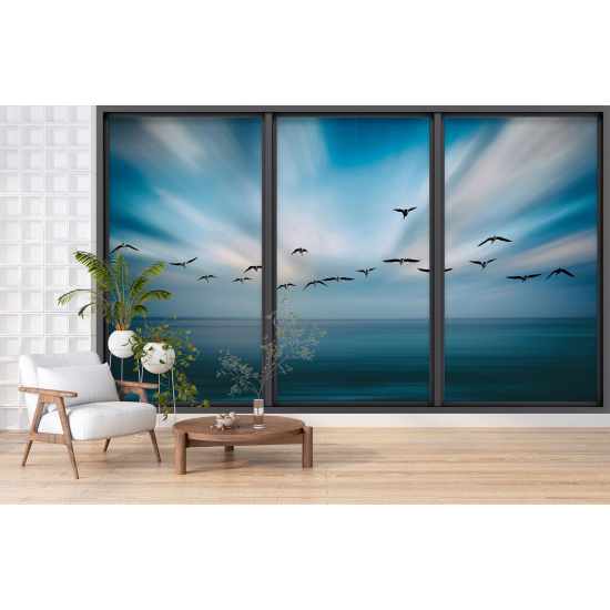 Papel pintado panorámico trampantojo - Cielo