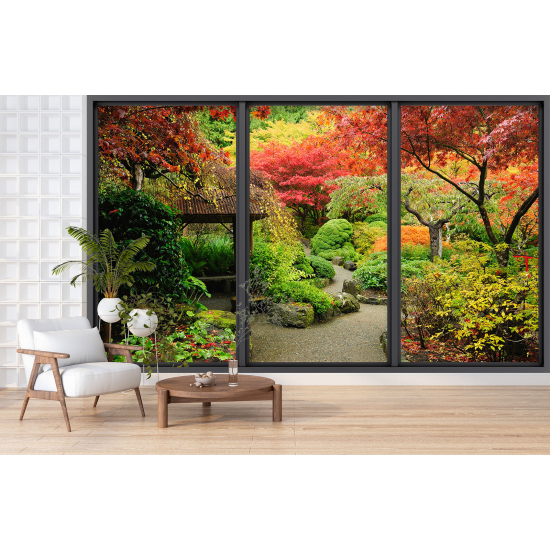 Papel pintado panorámico trampantojo - Jardín