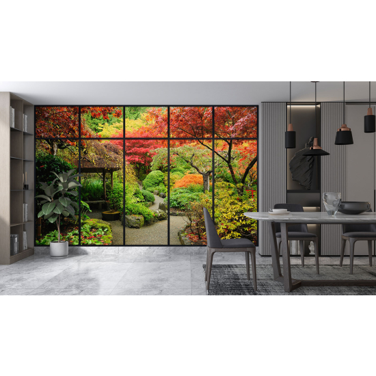 Papel pintado panorámico trampantojo - Jardín