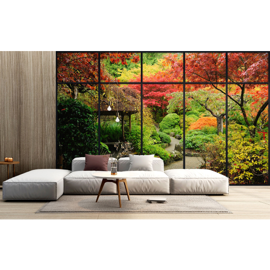 Papel pintado panorámico trampantojo - Jardín