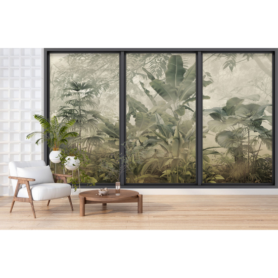 Papel pintado panorámico trampantojo - Jungla